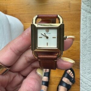 Tory Burch Gold and Brown Watch